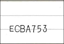 一字ずつ印字がきれいに出ているためOK判定です