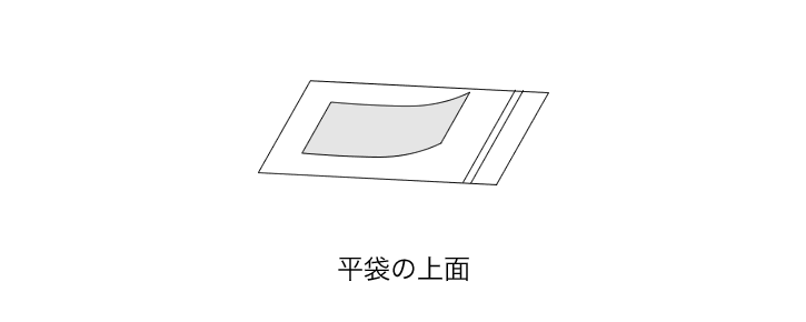 パウチラベラーTL-105Aの対象ワークは空袋やシートのような平らなものです